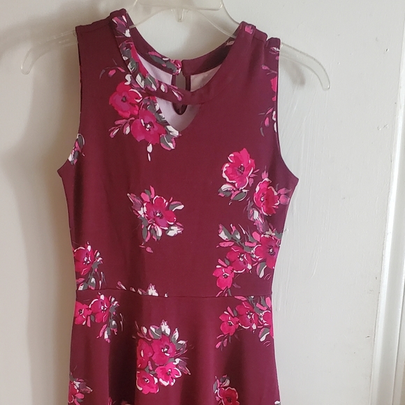 Girls Floral Dress L (10-12)